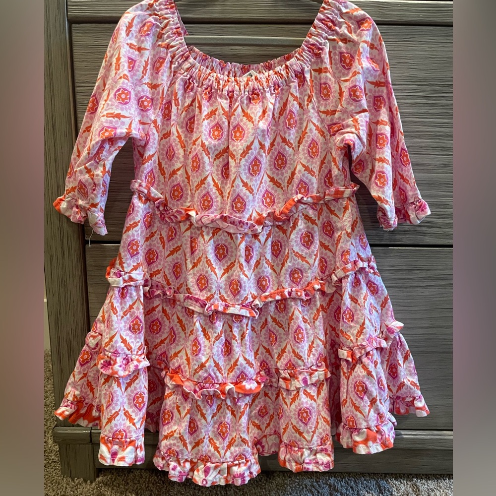 Pink and orange dress